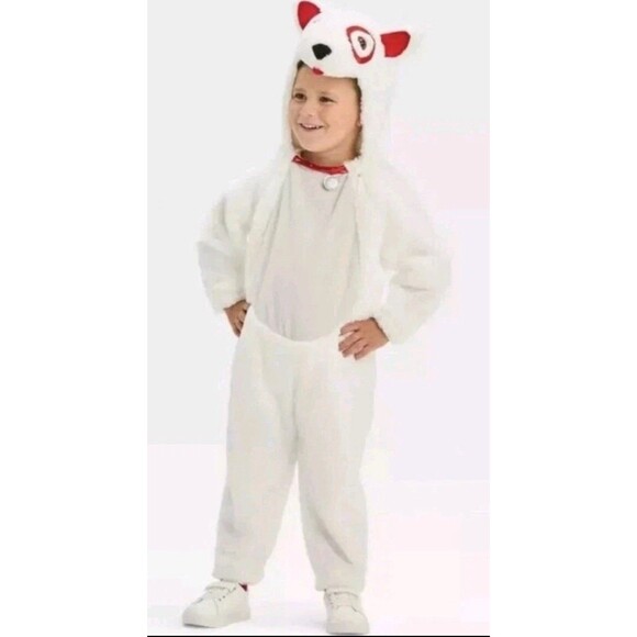 Toddler Hyde & EEK Target BULLSEYE Dog Halloween Costume Jumpsuit Size 2t-3t NWT - Picture 4 of 5